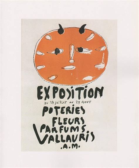 Pablo Picasso Exposition Vallauris Orange Hidden Gallery