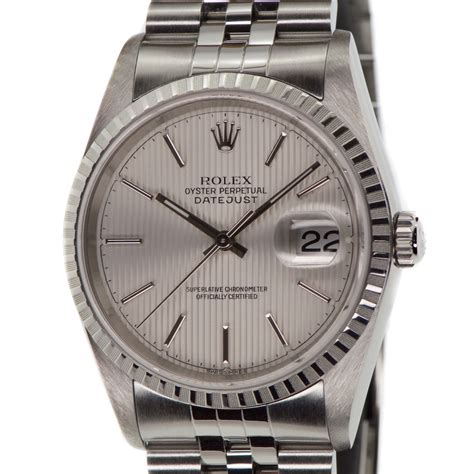 Rolex Rolex Datejust Tapestry Dial 36mm Reference 16220 F Serial