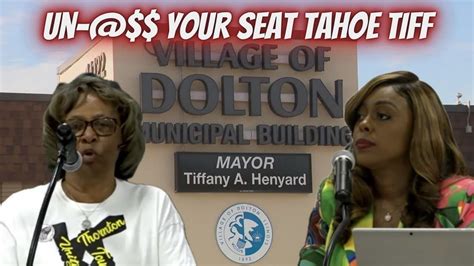 Dolton Mayor Tahoe Tiffany Henyard Is Ask To Resign Youtube