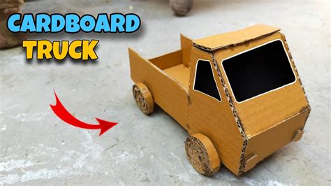 How To Make Truck With Cardboard Cardboard Truck Youtube