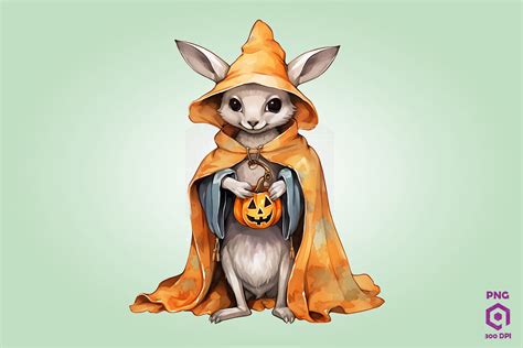 Halloween Kangaroo Clipart By ChippoaDesign | TheHungryJPEG