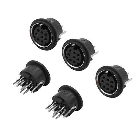 5pcs 8 Pin Mini Din Female Socket Connector 8pin Din Ps2 Jack Mini Circular Din Terminal