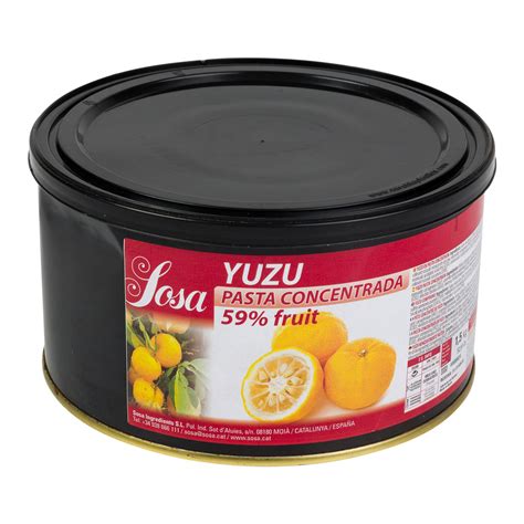 Yuzu Paste Sosa Kg Albion Fine Foods