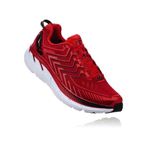 Hoka One One Clifton 4 Mens Haute Red High Risk Red 1016723 Hrhrr