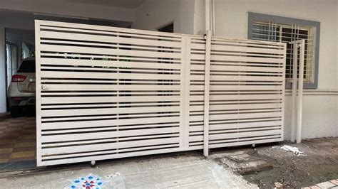 White Mild Steel Sliding Gate For Home At Rs Sq Ft In Pune Id