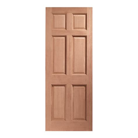 Xl Joinery Colonial 6 Panel Victorian Unfinished Natural Hardwood External Front Door Door