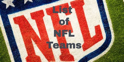 List of NFL Teams - StayOnTheCourt.Com