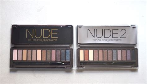 BYS Nude 1 And Nude 2 Eyeshadow Palette Review Swatches