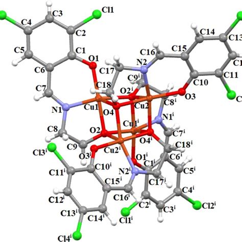 A The Coordination Environment Of Cu Ii Ion B Cubane Like Core