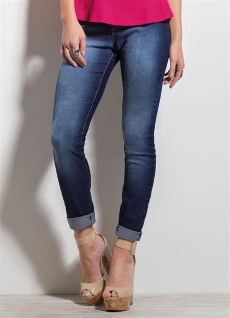 Calça Jeans Skinny Cintura Alta Quintess Quintess