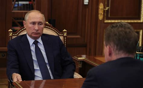 Vladimir Putin Had A Working Meeting With Gazprom CEO Alexei Miller On