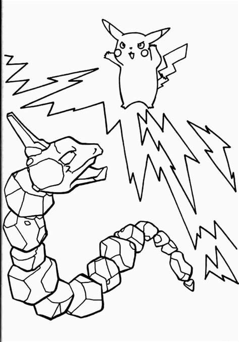 Onix Pokemon Coloring Pages Ashleakeenan