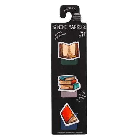 Books Mini Magnetic Bookmarks Parrot Street Book Club