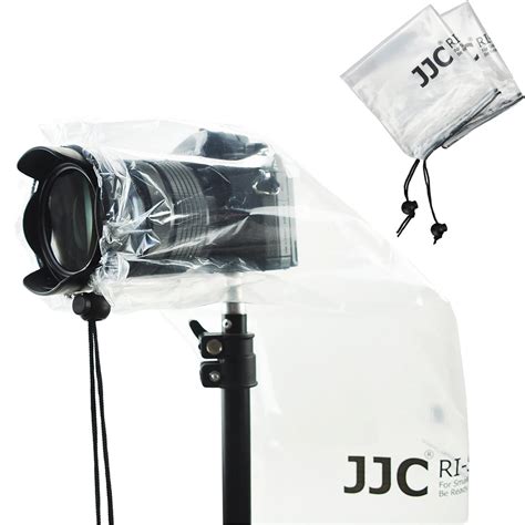 Jjc 2pcs Camera Raincoat Rain Cover For Canon Nikon Sony Fuji Dslr Slr Cameras Accessories