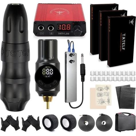 Tatouage Temporaire Kit Stylo Machine Tatouer Batterie Sans Fil