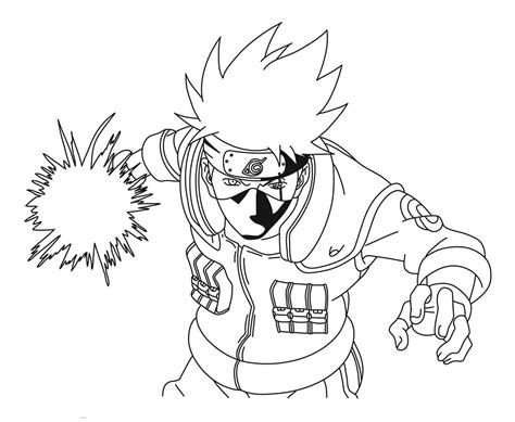 Anime Coloring Pages Kakashi Coloring And Drawing