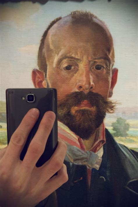 Jacek Malczewski Autoportret Na Tle Wis Y Art Parody Portrait