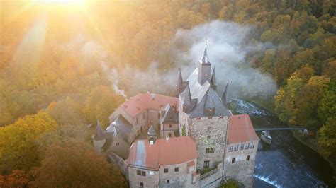 Burg Kriebstein im Herbstkleid Schlösserland Sachsen YouTube