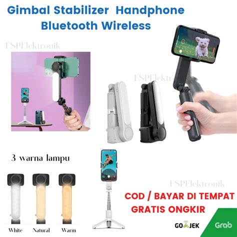 Jual Gimbal Stabilizer Hp Selfie Tripod Smartphone Handheld Wireless