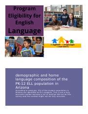 Program Eligibility For English Language Learners Docx Program