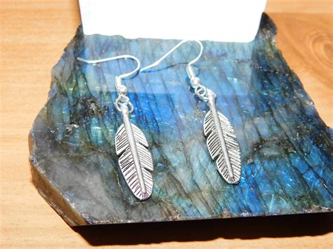 Feather Earrings - Etsy