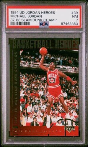 Upper Deck Michael Jordan Heroes Slam Dunk Champ Psa