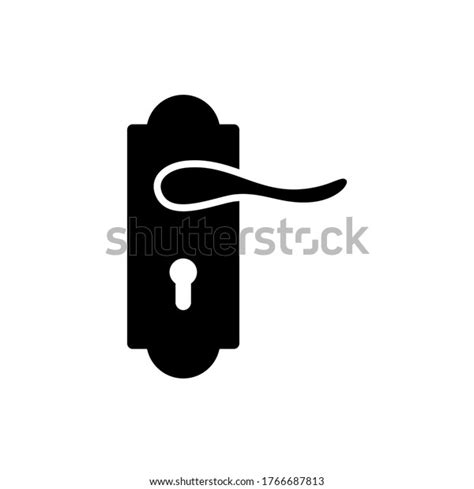 Door Handle Icon Vector Sign Symbols Stock Vector Royalty Free