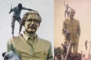 Protesters vandalise Sheikh Mujibur Rahman's statue in Dhaka - OrissaPOST