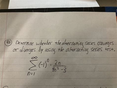 Solved (46) Determine whether the alternating series | Chegg.com