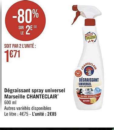 Promo Dégraissant Spray Universel Marseille Chanteclair chez Géant