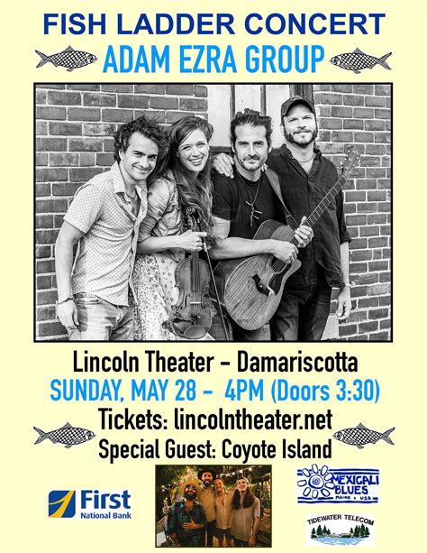 Adam Ezra at the Lincoln Theater May 28, 2023 – Damariscotta Mills Fish ...