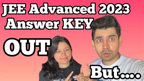 JEE Advanced 2023 Official Provisional Answer KEY Is OUT Jee2023