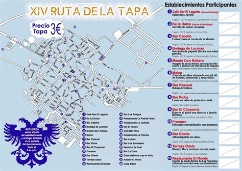 Xiv Ruta De La Tapa Ayuntamiento De Villanueva De C Rdoba