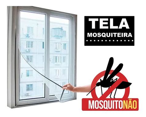 Tela Mosquiteira Pernelongo Rede Anti Mosquito Pra Janela Mercado Livre