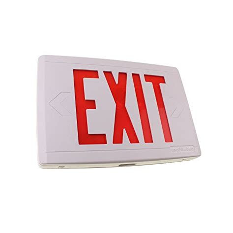 Compac Thermoplastic Led Exit Sign With Xtest Self Diagnostics The