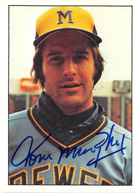 Tom Murphy autographed baseball card (Milwaukee Brewers 67) 1975 SSPC #227