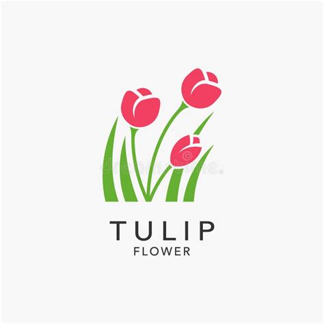 Tulip Flower Logo Design Stock Vector Illustration Of Bouquet 274771991