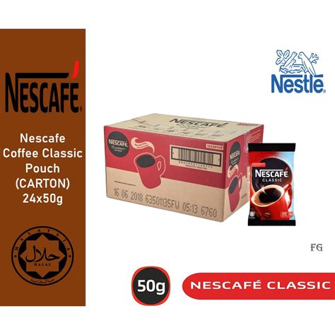 Nescafe Classic Refill Pack Carton 24x50g Shopee Malaysia