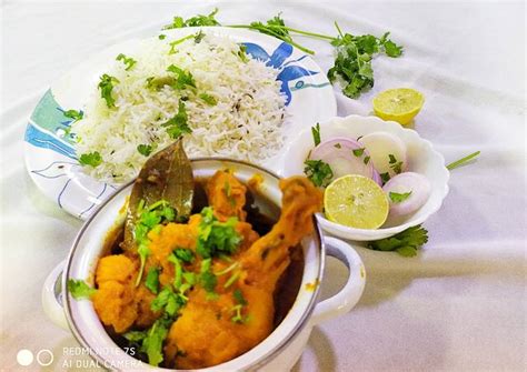 Chicken Curry With Jeera Rice Recipe By Rubina Dodhia Cookpad