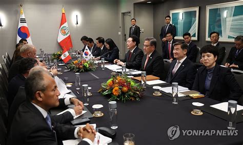 윤석열 대통령 Apec 계기 한·페루 정상회담 연합뉴스