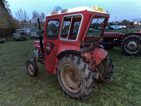 Massey Ferguson 135 Multipower Narrow 2wd Diesel Tractor With Duncan Cab Reg Tlj 885r Hours 45