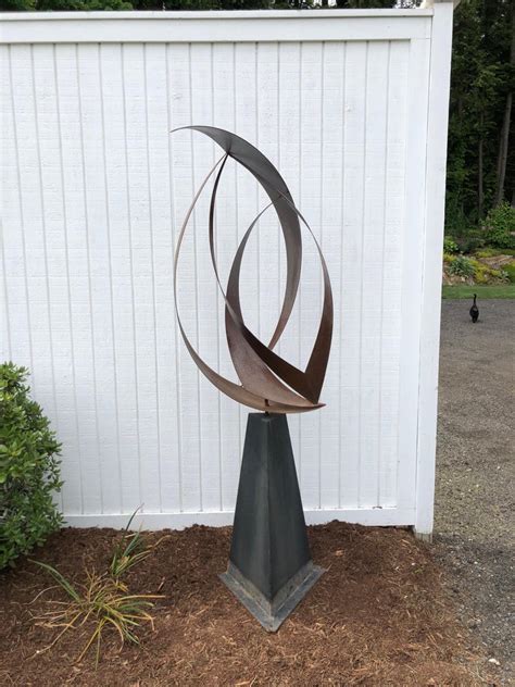 Large Mid-Century Modern Abstract Garden Sculpture For Sale at 1stdibs