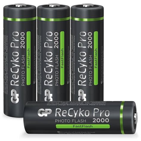 GP AA Akku 2000 MAh NiMH ReCyko PRO Photo Fastflash AA Mignon HR06