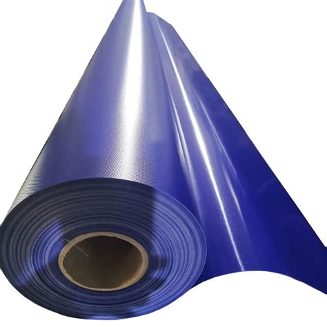 650GSM Blue PVC Vinyl Tarps Waterproof PVC Tarpaulin Roll Tent Truck