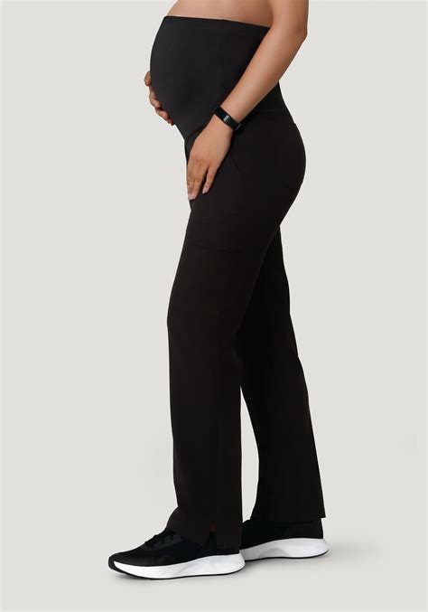 Maternity Cargos Black Mandala Scrubs