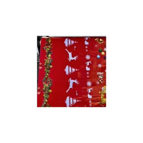 Nappe Toile Cir E De No L Motif Joyeux No L Au M Tre X Cm