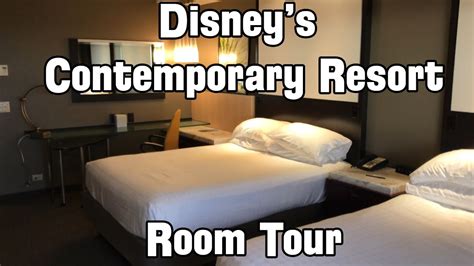 Disney World Disneys Contemporary Resort Hotel Room Tour Theme Park