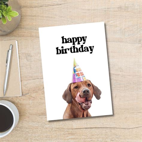 Printable Happy Birthday Dog Card Instant Download Birthday Card Dog Birthday Card Funny Card ...