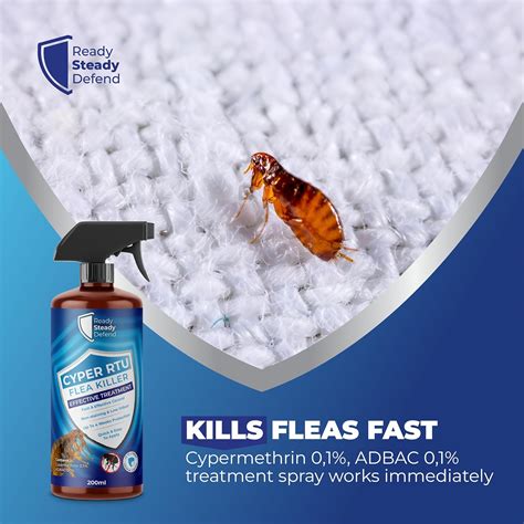 Flea Killer Spray 200ml Cyper Rtu