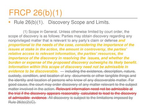 The Future Of Discovery Federal Rules Of Civil Procedure Ppt Download